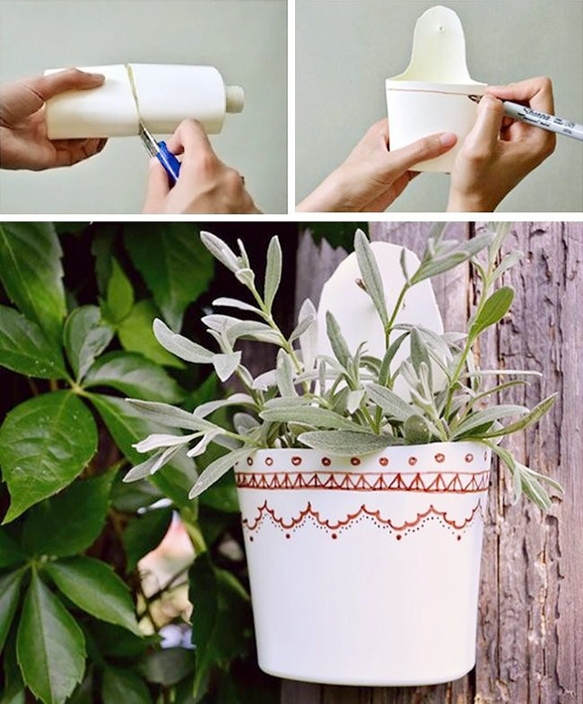 7 cách tái chế làm chậu hoa bằng chai nhựa đẹp, đơn giản